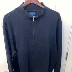 Faconnable Navy Quarter Zip XL